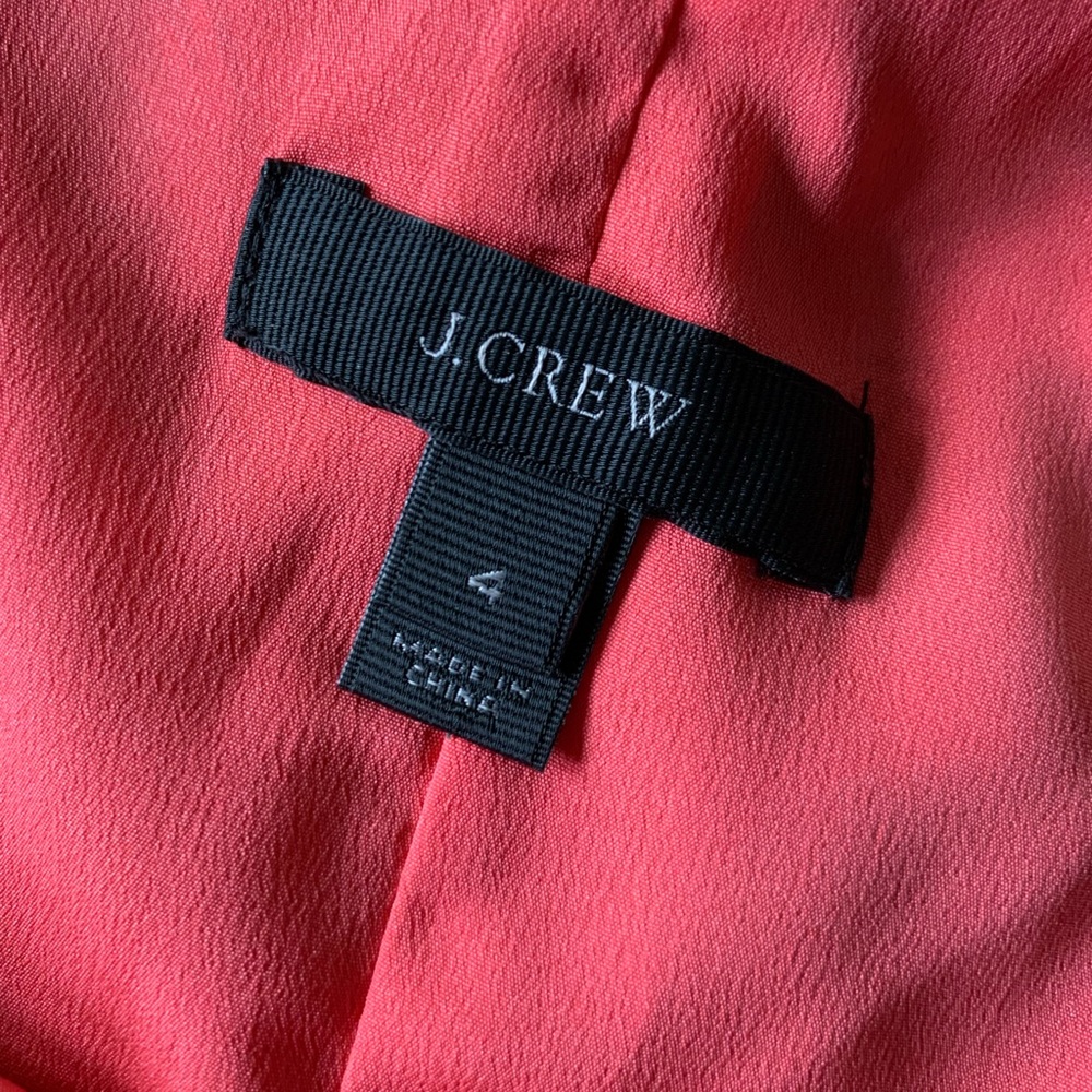 J Crew Twist Back Hibiscus Top - Picture 5 of 8